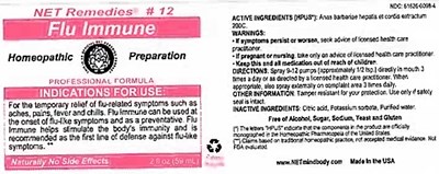 Flu Immune 2 Oz Bottle Label (Flu Immune 2  Oz Bottle Label)